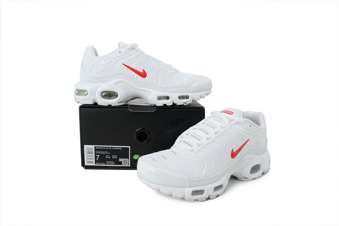 Supreme x Nike Air Max Plus TN 'White' DA1472-100