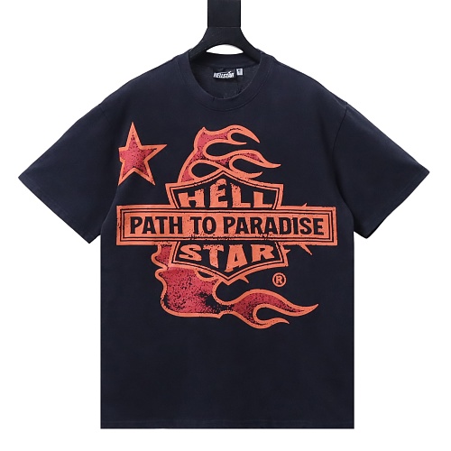 Hellstar Biker Tour T-Shirt Faded Black