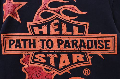 Hellstar Biker Tour T-Shirt Faded Black