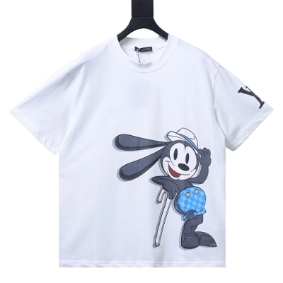 Louis Vuitton Cartoon Rabbit Print T-Shirt White 01