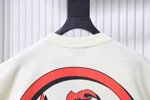 HellStar Broken Smiley Face T-Shirt Apricot