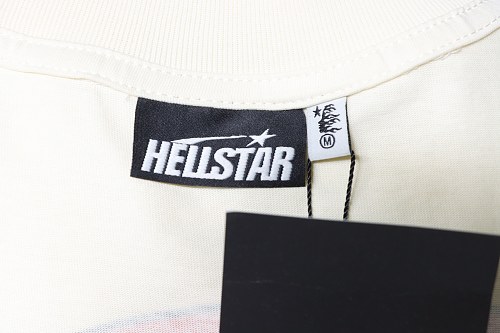 HellStar Broken Smiley Face T-Shirt Apricot