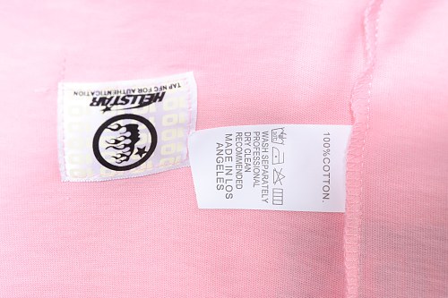 Hellstar Futuristic Tech-Style Graffiti T-Shirt Pink