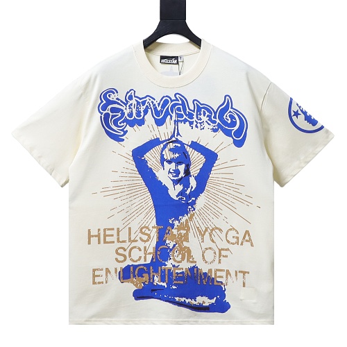 Hellstar Yoga Portrait T-Shirt Apricot