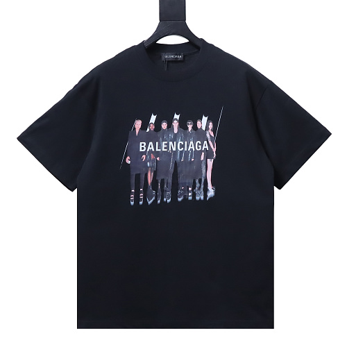 Balenciaga All-Star Portrait Print T-Shirt Black