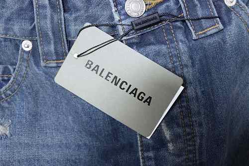 Balenciaga High Summer Distressed Denim Shorts