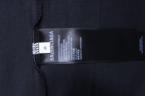 Balenciaga Inverted Letter Print T-Shirt Black