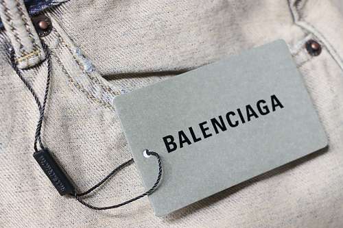 Balenciaga Reversible Distressed Denim Shorts