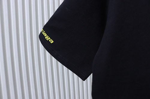 Balenciaga Sleeve Logo Embroidered T-Shirt Black