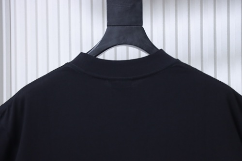 Balenciaga Sleeve Logo Embroidered T-Shirt Black