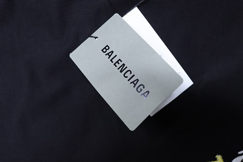 Balenciaga Sleeve Logo Embroidered T-Shirt Black