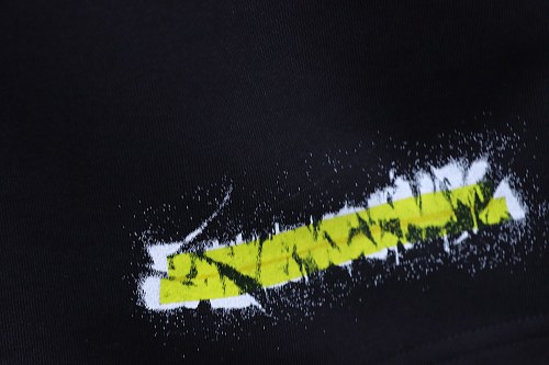 Balenciaga Spray-Paint Letter Drawstring Shorts