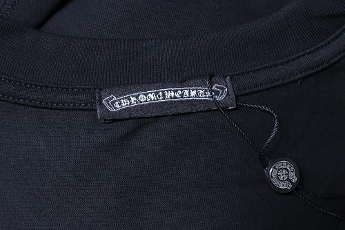 Chrome Hearts Color-block Gothic Script & Cross Print T-Shirt Black