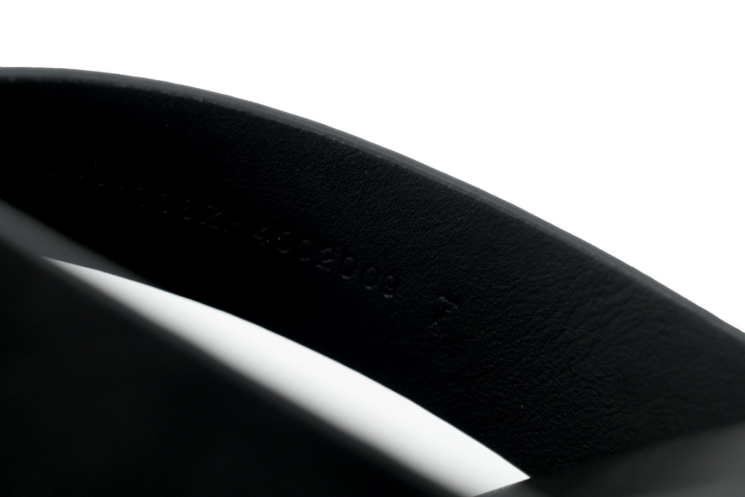 Hermes Flat Slide Sandals Cross Black