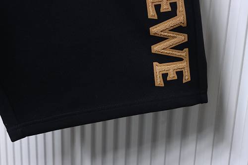 Loewe Appliqué Letter Shorts Black