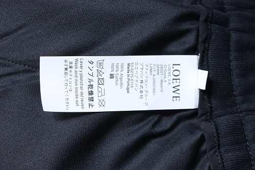 Loewe Appliqué Letter Shorts Black