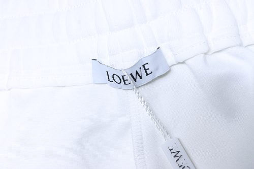 Loewe Letter Logo Print Shorts White