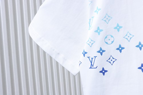 Louis Vuitton Gradient Embroidered T-Shirt White