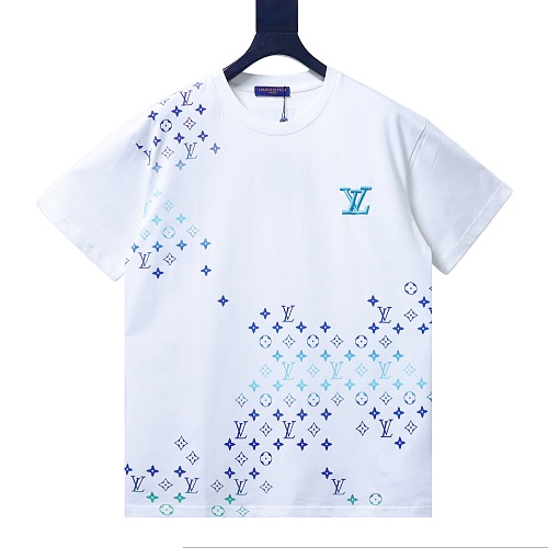 Louis Vuitton Gradient Embroidered T-Shirt White