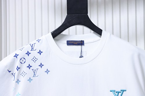 Louis Vuitton Gradient Embroidered T-Shirt White