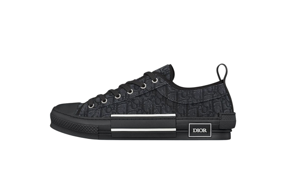 Dior B23 Low Top Black Oblique Jacquard 3SN249ZSA_H969