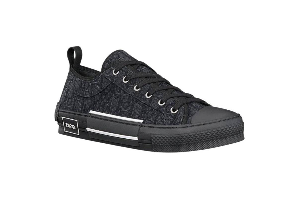 Dior B23 Low Top Black Oblique Jacquard 3SN249ZSA_H969