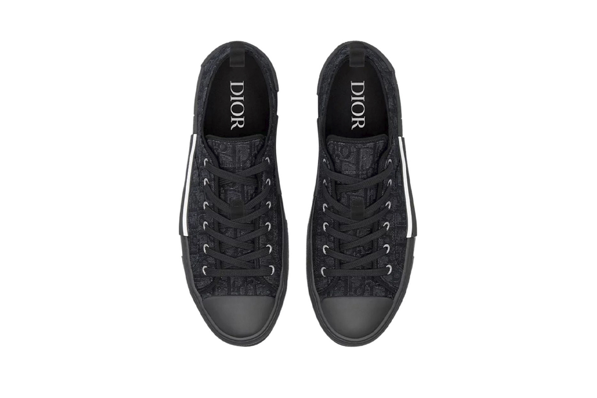 Dior B23 Low Top Black Oblique Jacquard 3SN249ZSA_H969