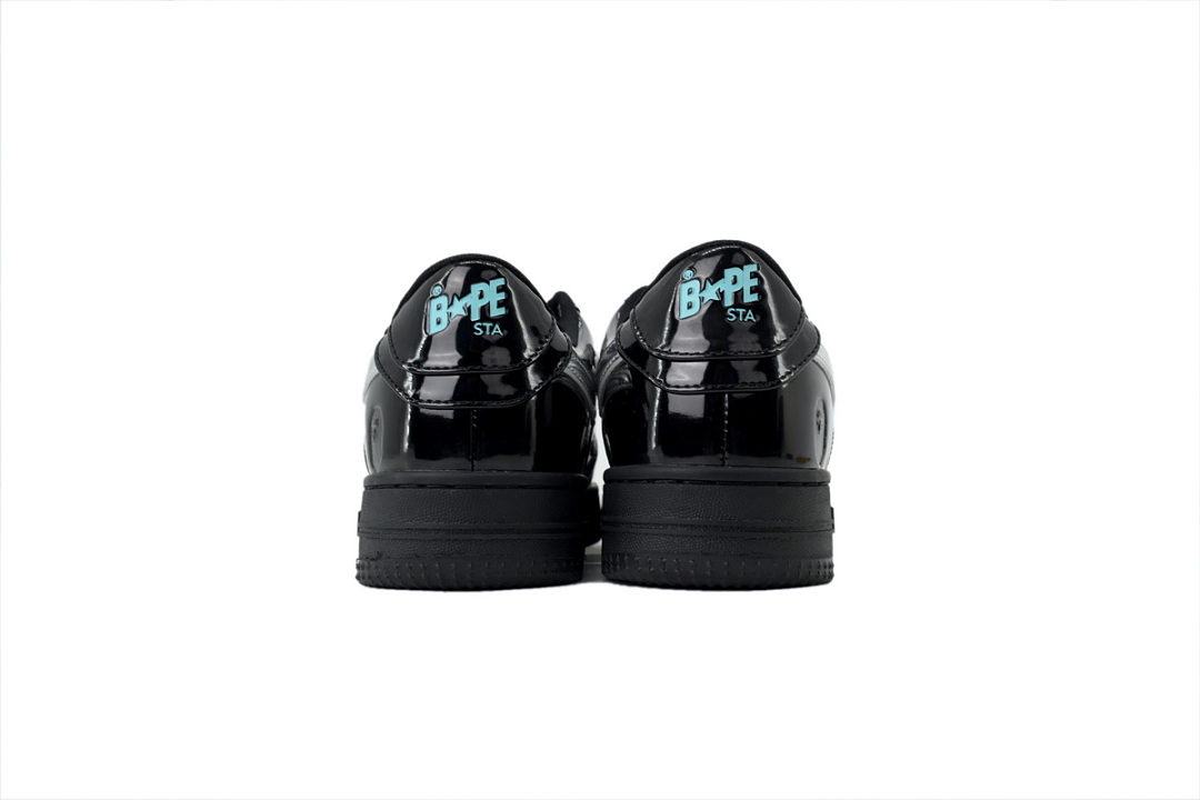 A Bathing Ape Bape SK8 Sta Black Silver OZXSHM 191302M