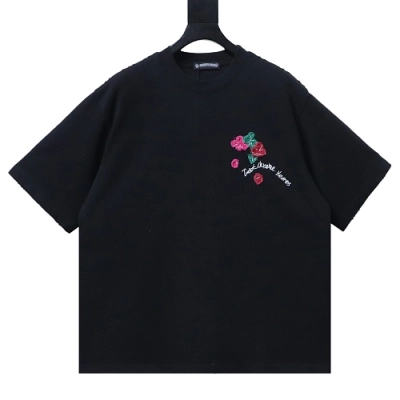 Chrome Hearts Floral Appliqué T-shirt Black 02