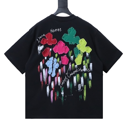 Chrome Hearts Floral Appliqué T-shirt Black