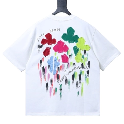 Chrome Hearts Floral Appliqué T-shirt White 01