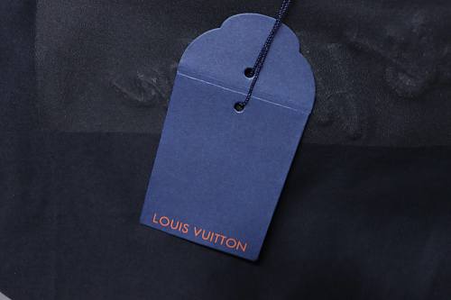 Louis Vuitton Back Four-Leaf Star-Flower Print T-Shirt Black