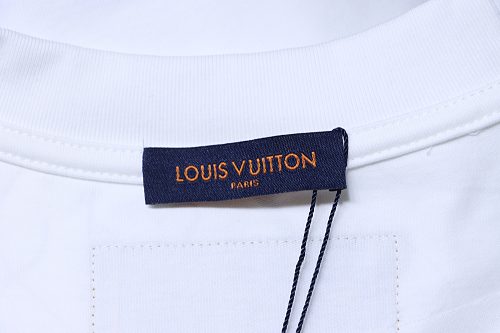 Louis Vuitton Back Four-Leaf Star-Flower Print T-Shirt White