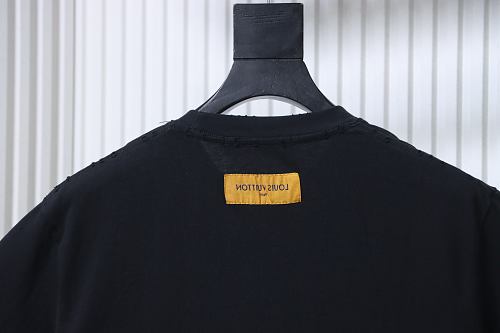 Louis Vuitton Embroidered Hem T-Shirt Black
