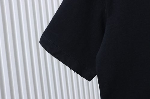 Louis Vuitton Embroidered Hem T-Shirt Black