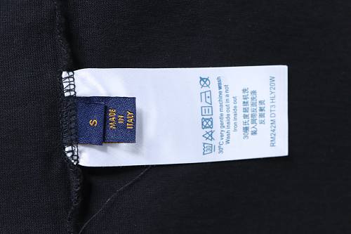 Louis Vuitton Embroidered Hem T-Shirt Black