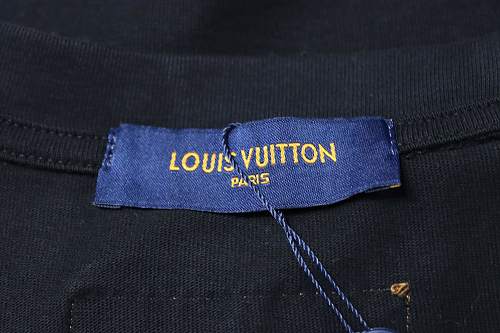Louis Vuitton Embroidered Hem T-Shirt Black