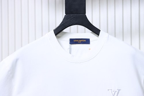 Louis Vuitton Embroidered Hem T-Shirt White