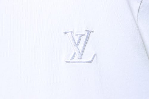 Louis Vuitton Embroidered Hem T-Shirt White