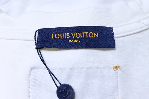 Louis Vuitton Embroidered Hem T-Shirt White