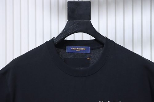 Louis Vuitton Linear Beaded Embroidery T-Shirt Black