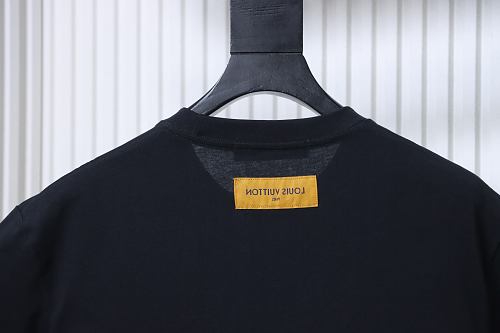 Louis Vuitton Linear Beaded Embroidery T-Shirt Black