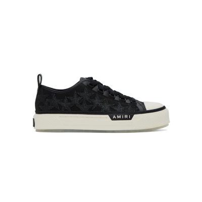 Amiri Stars Court Low-Top Sneakers 'Black Glitter' 02