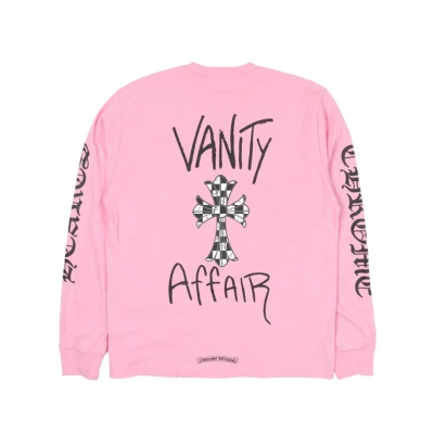Chrome Hearts Matty Boy Long Sleeve T-Shirt Pink 02