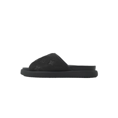 Louis Vuitton Miami Mules Black 01