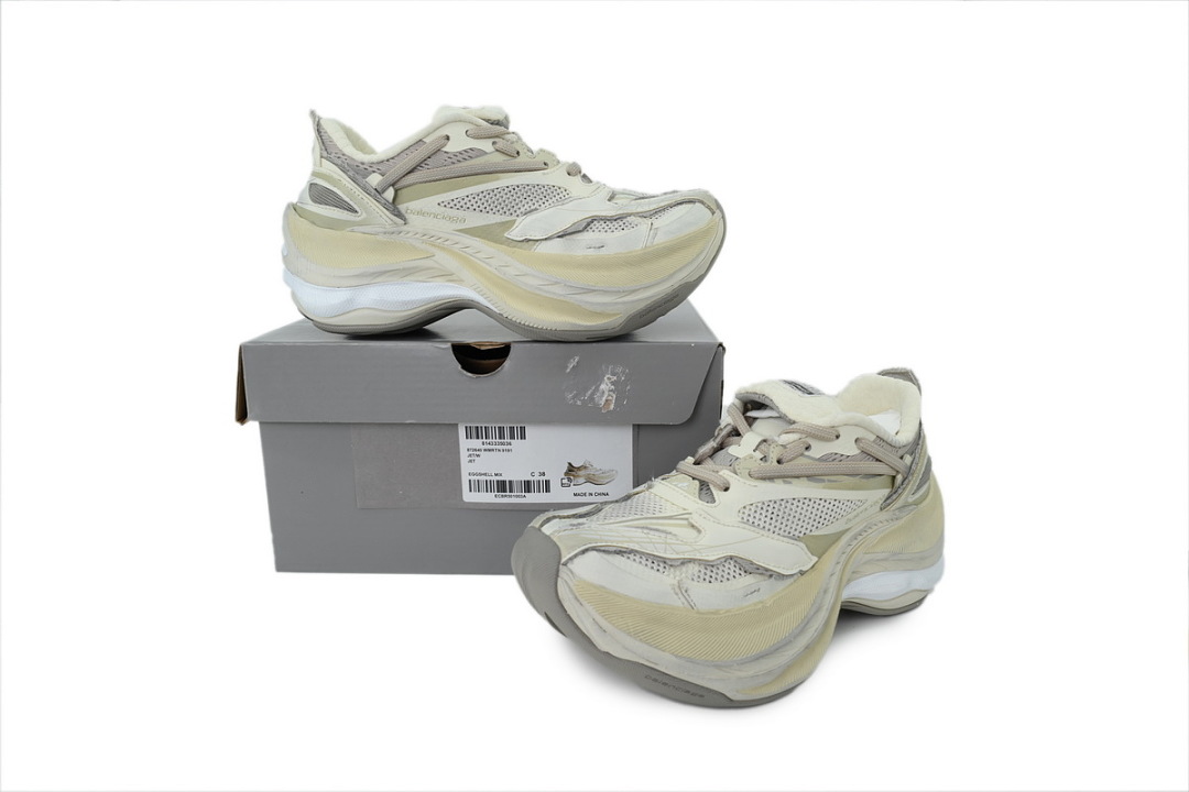 Balenciaga Jet Sneaker Eggshell Mix 872640 WMRTN 9191