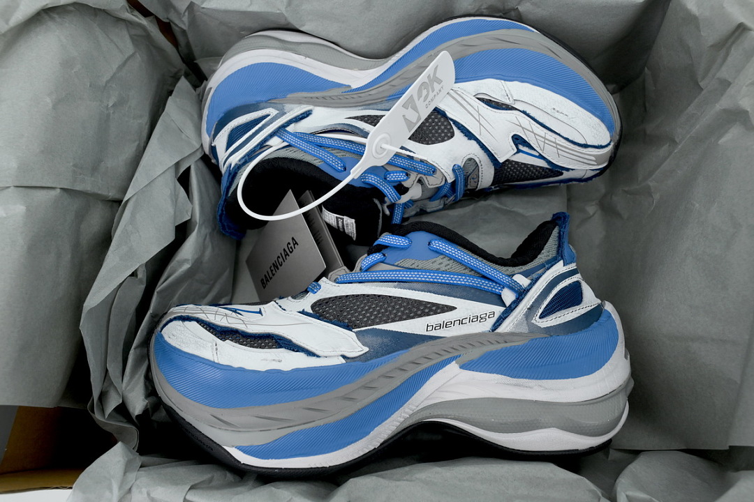 Balenciaga Jet Sneaker White-Blue 872640 WMRTN 9041