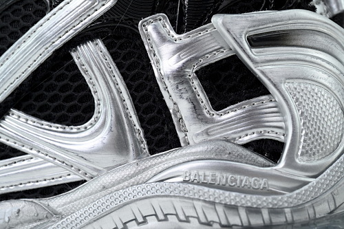 Balenciaga Runner LED Sneaker Black Silver 853223 WRNLD 1125