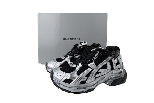 Balenciaga Runner LED Sneaker Black Silver 853223 WRNLD 1125
