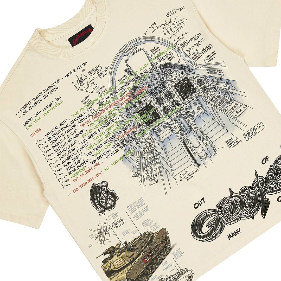 Godspeed Art Of War Tee 'Bone'